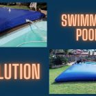 applications-blue pvc bladder tank-swimming pool solution-water storage