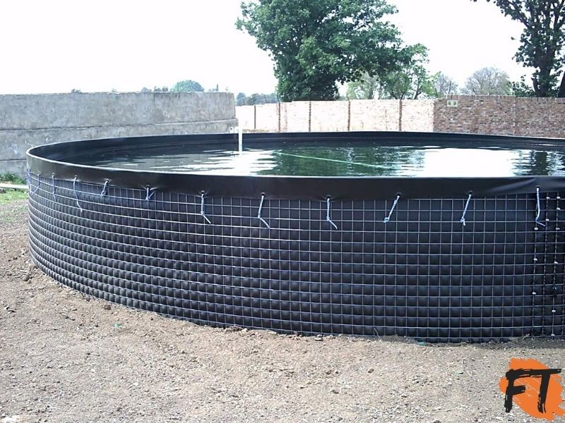 fish farming tanks-wire mesh tank-80,000L