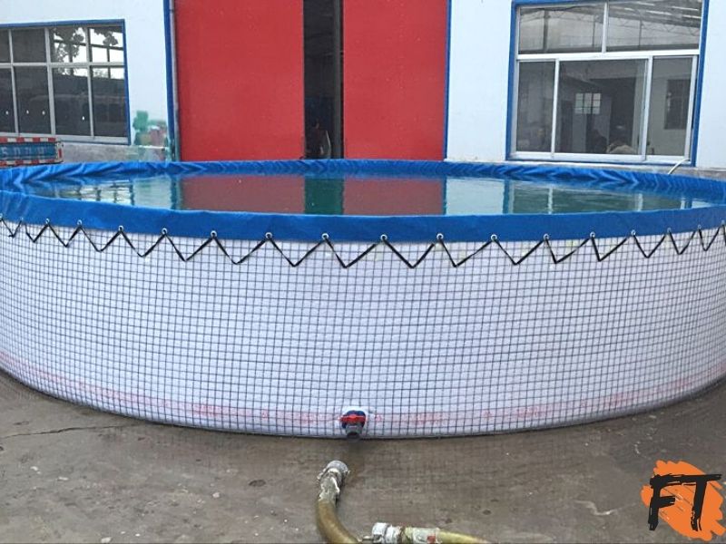 fish farming tanks-wire mesh tank-40,000L