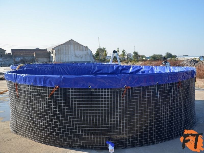 frame pool-round frame tank-wire mesh tank-30,000L