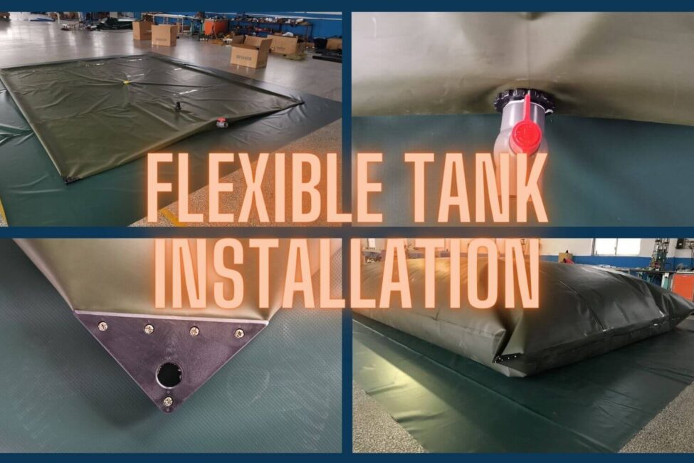 how to install a flexible pillow water tank