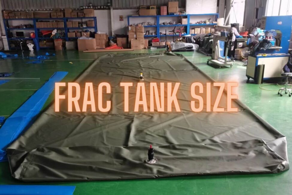 frac tank size